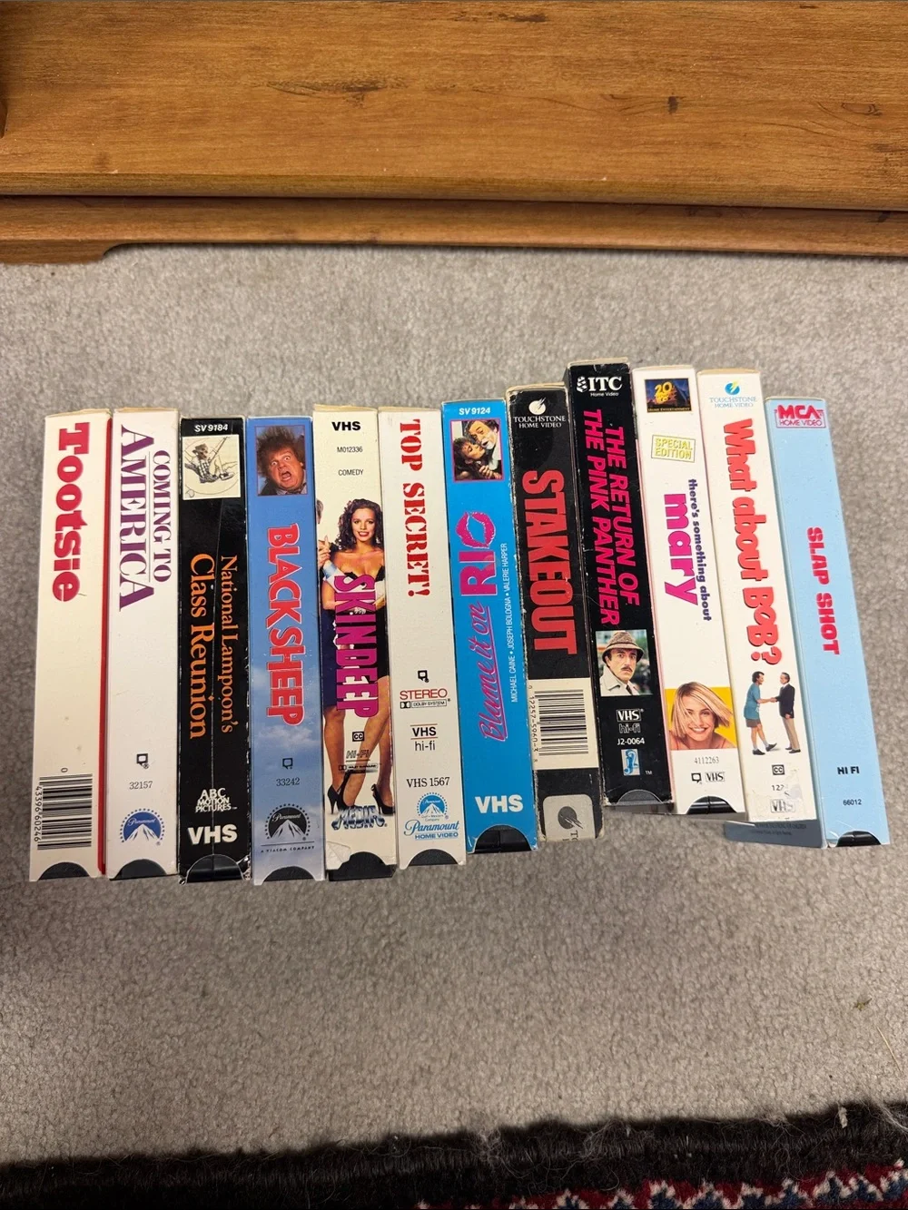 classic comedy VHS tapes from the 1980s and 1990s